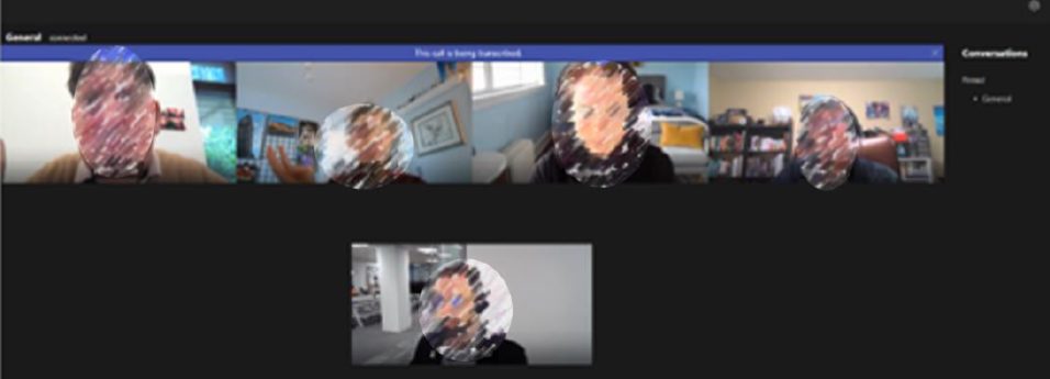 Spatial audio in video meetings